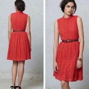 🥳🥳 HOST PICK 🥳🥳 Anthropologie Orange Lace Dress